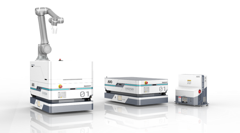 SA视讯數位開發的自主式移動機器人（AMR250M），搭配全向輪並結合AI演算法、2D LiDAR、3D攝影機等技術，協助客戶實現產線全自動化